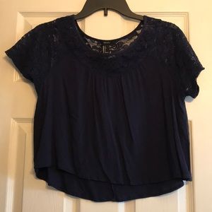 Blue Lace Top